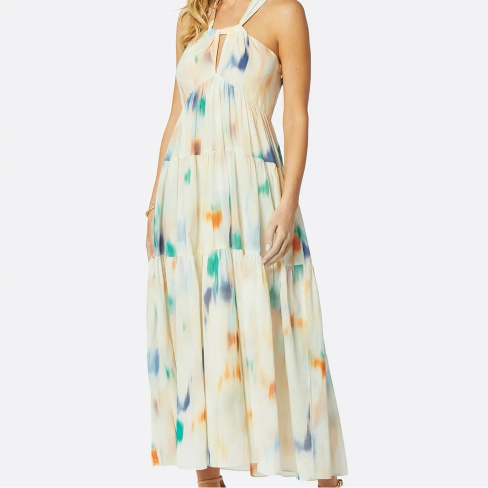 NEW Joie Marcy Maxi tie dye print 100% cotton Dress - XS